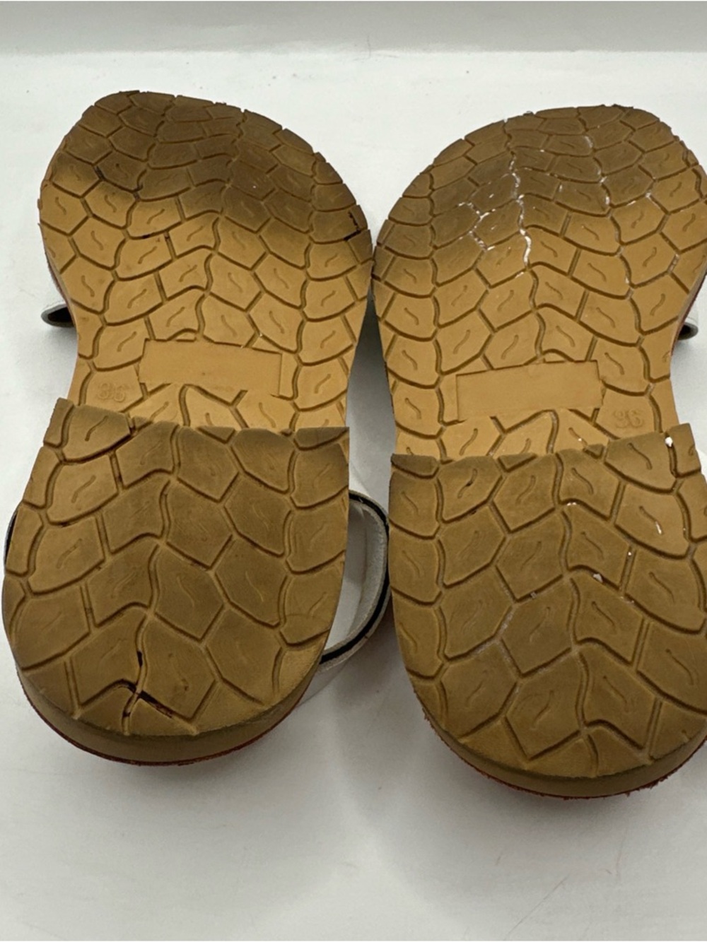 Norkinas Women’s White Slingback Leather Spain Sandals - Picture 11 of 12